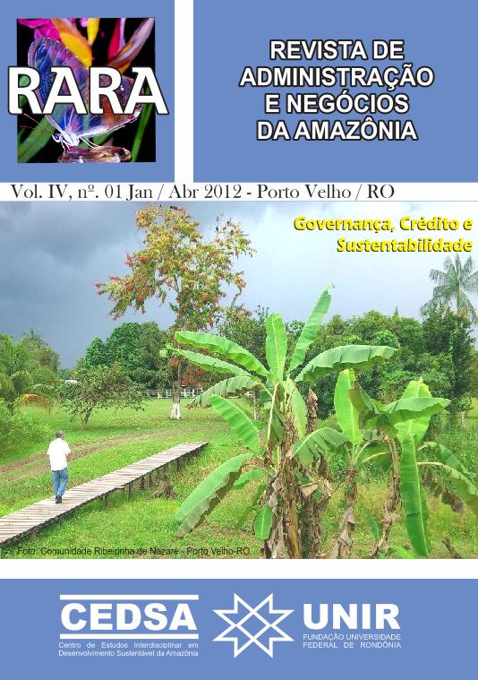 					Visualizar v. 4 n. 1 (2012): Governança, Crédito e Sustentabilidade
				