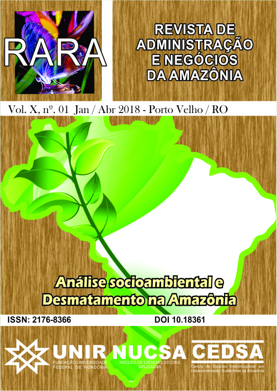 					Visualizar v. 10 n. 1 (2018): Análise socioambiental e Desmatamento na Amazônia
				
