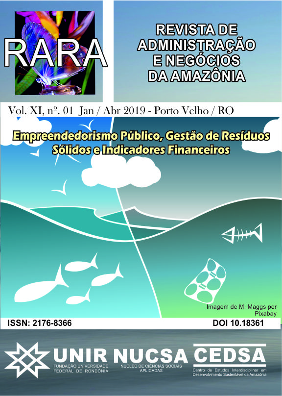 					Visualizar v. 11 n. 1 (2019): Empreendedorismo Público, Gestão de Resíduos Sólidos e Indicadores Financeiros
				