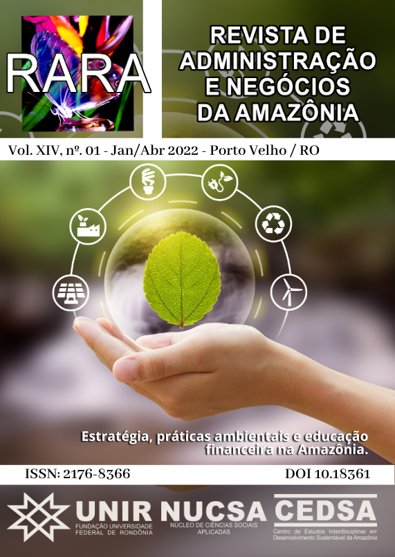					Visualizar v. 14 n. 1 (2022): Estratégia, práticas ambientais educação financeira da Amazônia
				
