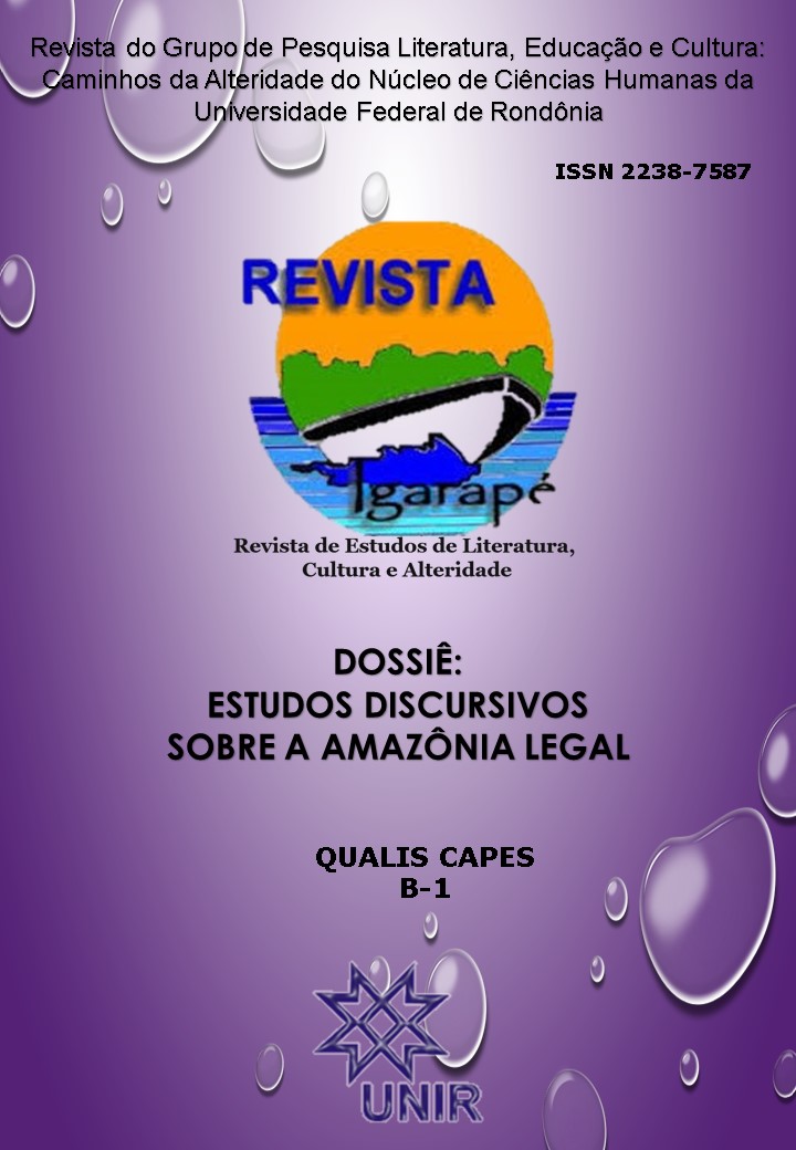 					Visualizar v. 12 n. 2 (2019): DOSSIÊ: ESTUDOS DISCURSIVOS SOBRE A AMAZÔNIA LEGAL
				