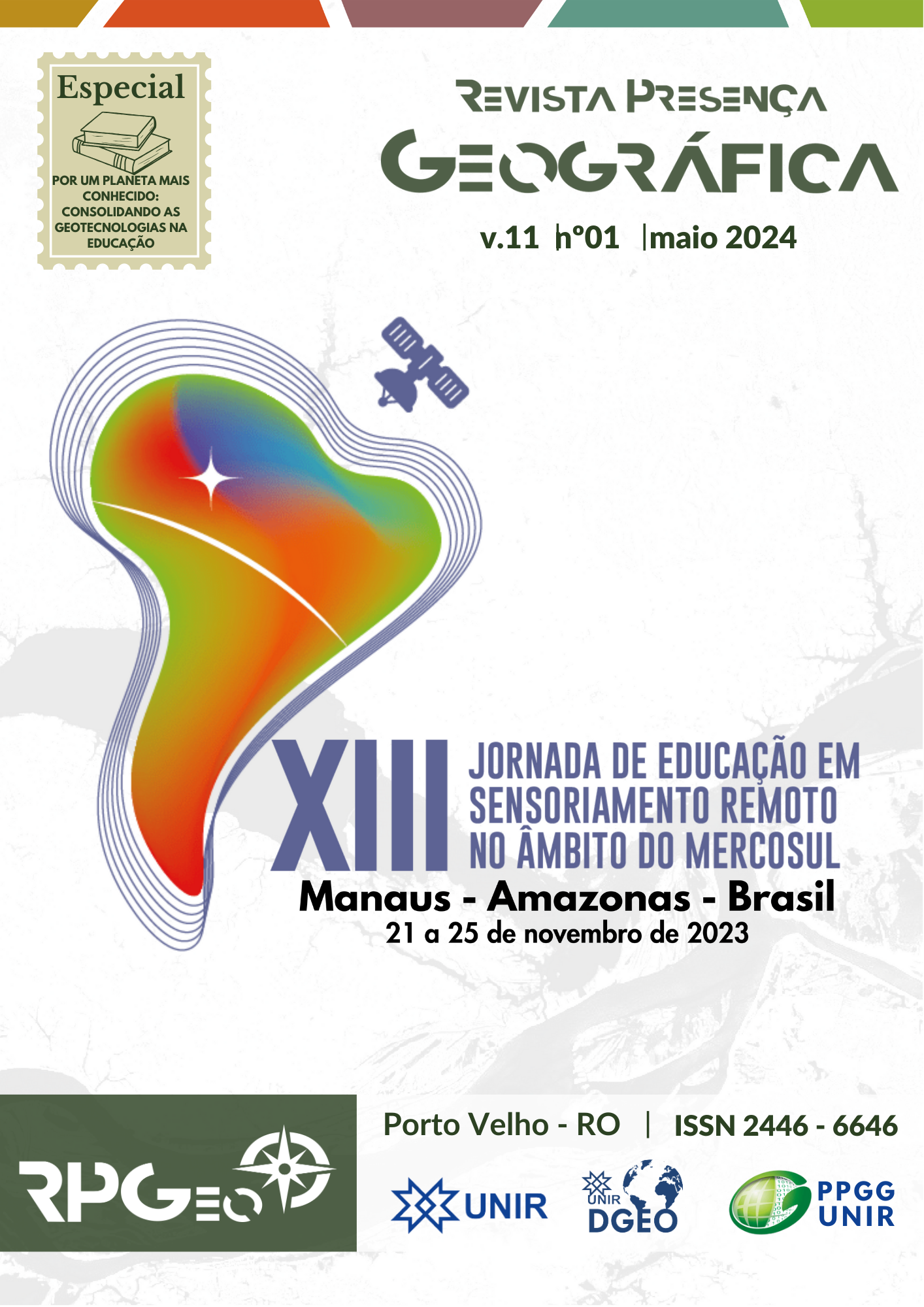 					Afficher Vol. 11 No. 1 (2024): EDIÇÃO ESPECIAL - POR UM PLANETA MAIS CONHECIDO: CONSOLIDANDO AS GEOTECNOLOGIAS NA EDUCAÇÃO
				